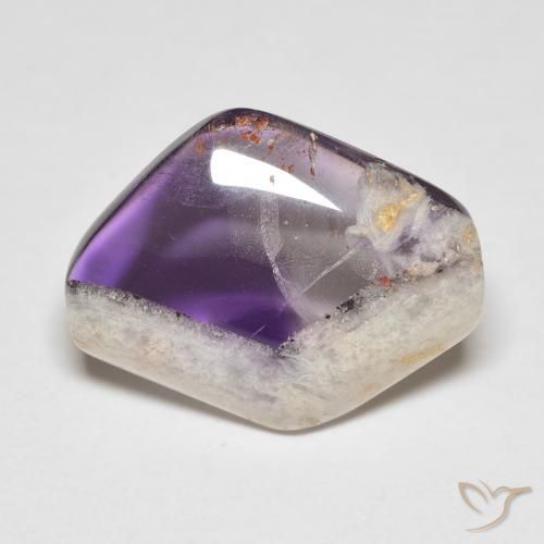 Rebanada de geoda de amatista Multicolor natural de 16.04 ct, Elegante, Transparente