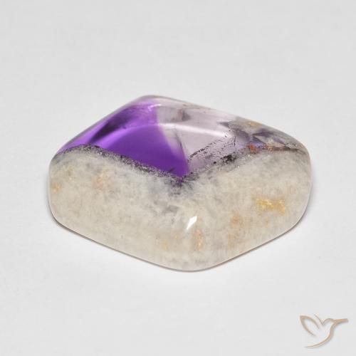 Rebanada de geoda de amatista Multicolor natural de 16.04 ct, Elegante, Transparente