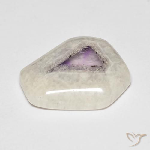 11.54ct Natural Multicolor Rebanada de geoda de amatista, Elegante, Transparente