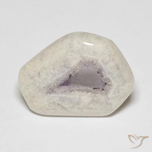 Rebanada de geoda de amatista Multicolor natural de 11.54 ct, Elegante, Transparente