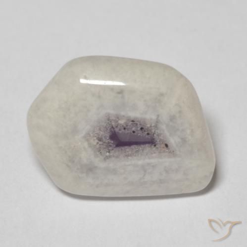 Rebanada de geoda de amatista Multicolor natural de 6.34 ct, Elegante, Transparente