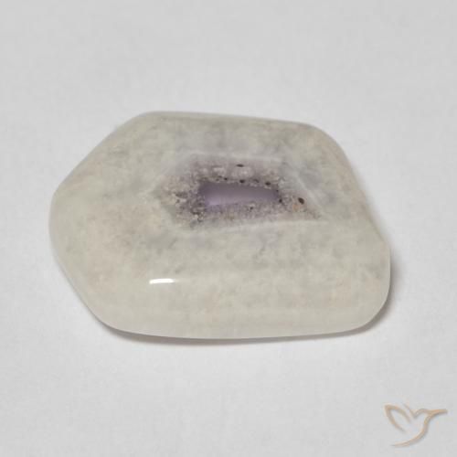Rebanada de geoda de amatista Multicolor natural de 6.34 ct, Elegante, Transparente