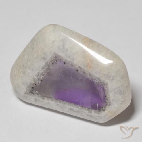 33.91ct Natural Multicolor Rebanada de geoda de amatista, Elegante, Transparente