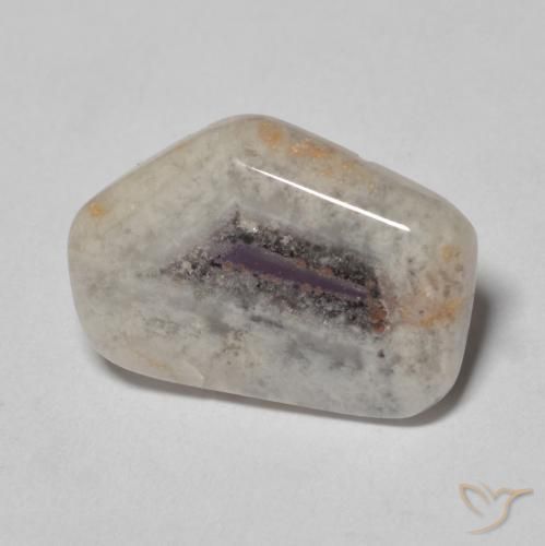 Rebanada de geoda de amatista Multicolor natural de 6.15 ct, Elegante, Transparente