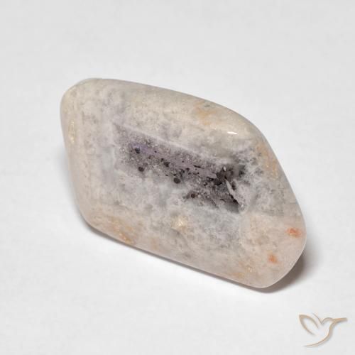 Rebanada de geoda de amatista Multicolor natural de 8.02 ct, Elegante, Transparente