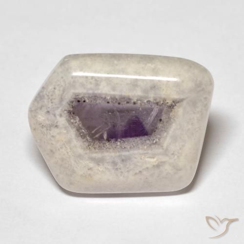 Rebanada de geoda de amatista Multicolor natural de 14.31 ct, Elegante, Transparente