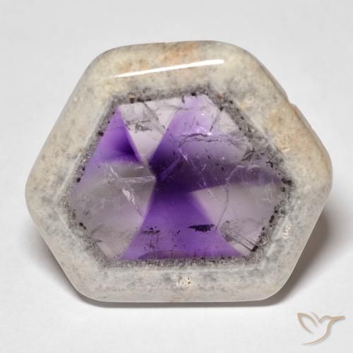 Rebanada de geoda de amatista Multicolor natural de 39.70 ct, Elegante, Transparente