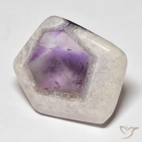29.60ct Natural Multicolor Rebanada de geoda de amatista, Elegante, Transparente