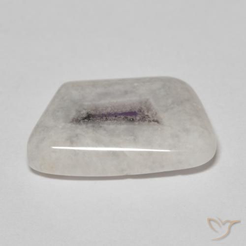 Rebanada de geoda de amatista Multicolor natural de 7.26 ct, Elegante, Transparente