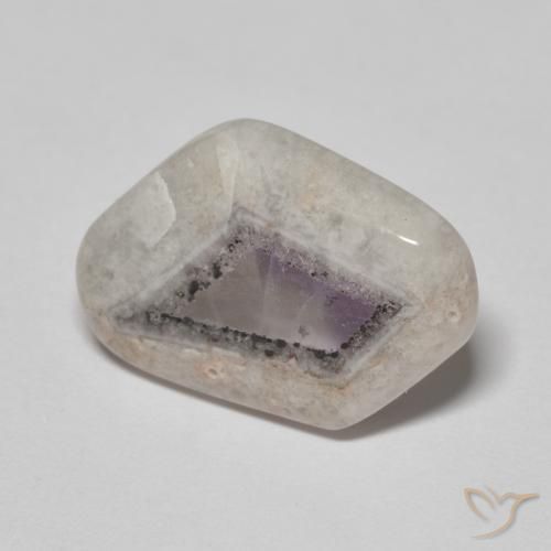 7.57ct Natural Multicolor Rebanada de geoda de amatista, Elegante, Transparente