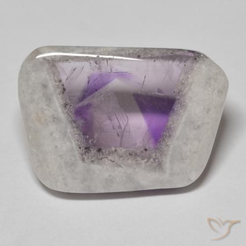 18.52ct Natural Multicolor Rebanada de geoda de amatista, Elegante, Transparente