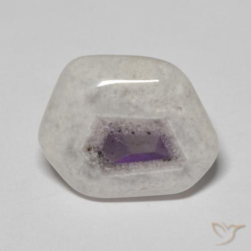 9.26ct Natural Multicolor Rebanada de geoda de amatista, Elegante, Transparente