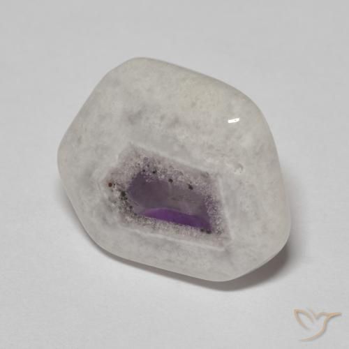 Rebanada de geoda de amatista Multicolor natural de 9.26 ct, Elegante, Transparente