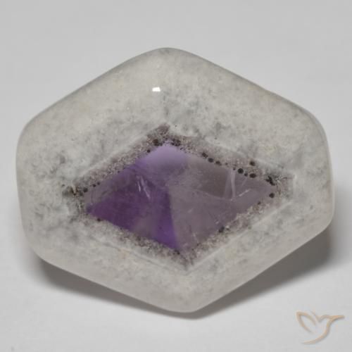Rebanada de geoda de amatista Multicolor natural de 20.50 ct, Elegante, Transparente