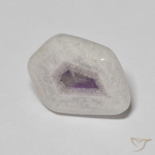 Rebanada de geoda de amatista Multicolor natural de 8.08 ct, Elegante, Transparente