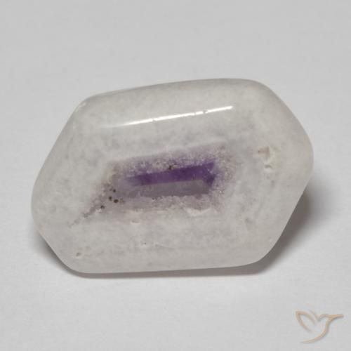 11.48ct Natural Multicolor Rebanada de geoda de amatista, Elegante, Transparente