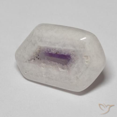 Rebanada de geoda de amatista Multicolor natural de 11.48 ct, Elegante, Transparente