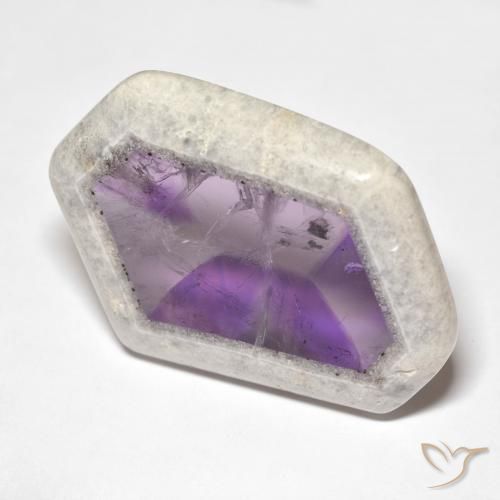 59.01ct Natural Multicolor Rebanada de geoda de amatista, Elegante, Transparente