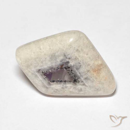 9.47ct Natural Multicolor Rebanada de geoda de amatista, Elegante, Transparente