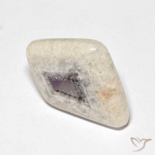 Rebanada de geoda de amatista Multicolor natural de 9.47 ct, Elegante, Transparente