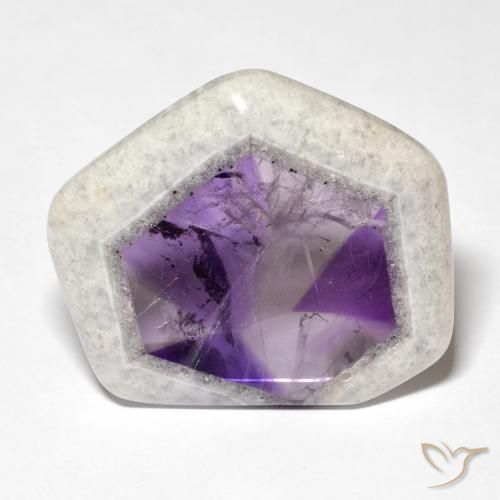 41.52ct Natural Multicolor Rebanada de geoda de amatista, Elegante, Transparente
