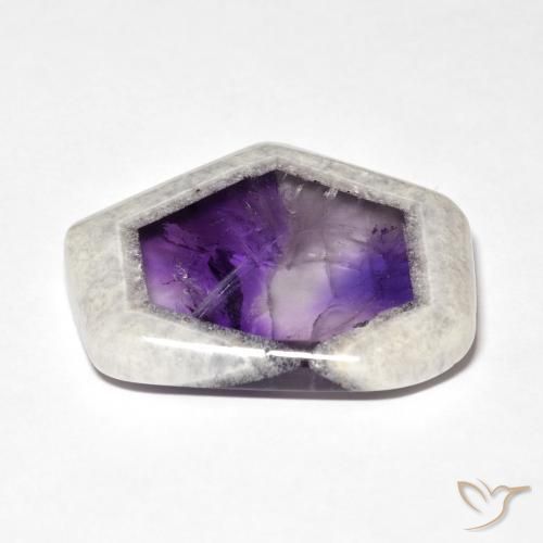 Rebanada de geoda de amatista Multicolor natural de 41.52 ct, Elegante, Transparente