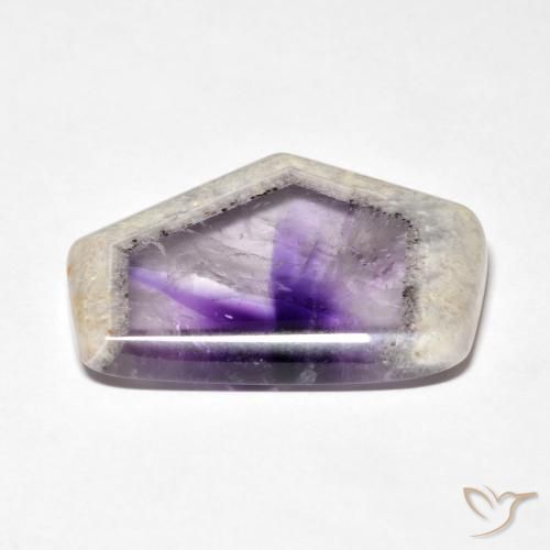 Rebanada de geoda de amatista Multicolor natural de 24.07 ct, Elegante, Transparente