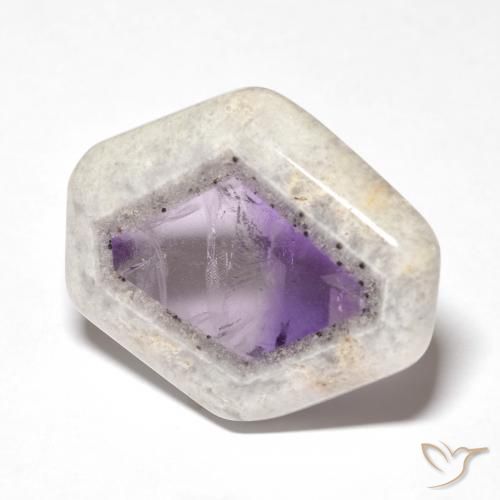 Rebanada de geoda de amatista Multicolor natural de 25.11 ct, Elegante, Transparente