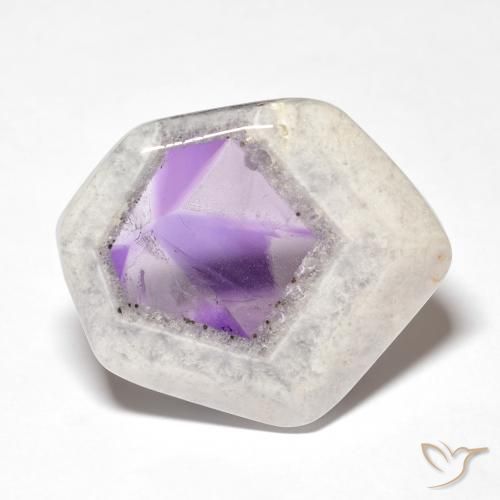 28.71ct Natural Multicolor Rebanada de geoda de amatista, Elegante, Transparente