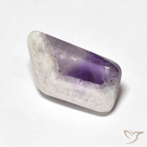 9.76ct Natural Multicolor Rebanada de geoda de amatista, Elegante, Transparente
