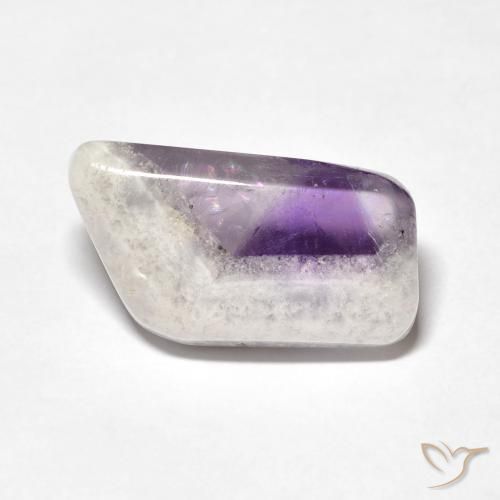Rebanada de geoda de amatista Multicolor natural de 9.76 ct, Elegante, Transparente