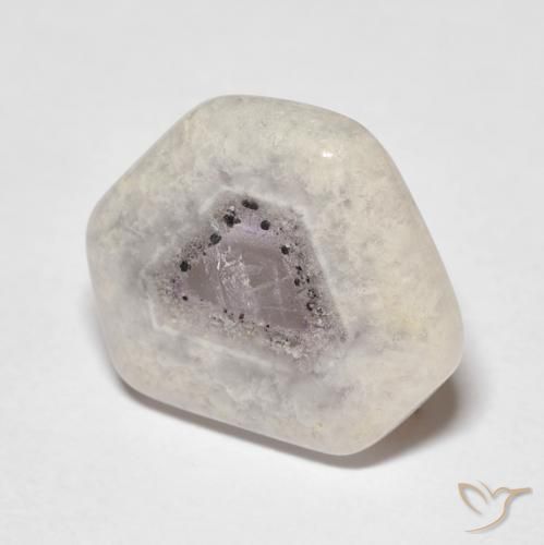 Rebanada de geoda de amatista Multicolor natural de 6.24 ct, Elegante, Transparente