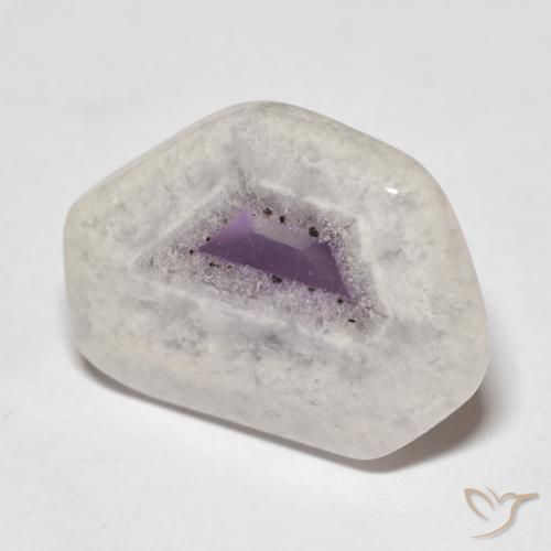 9.16ct Natural Multicolor Rebanada de geoda de amatista, Elegante, Transparente