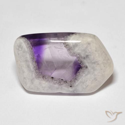 13.50ct Natural Multicolor Rebanada de geoda de amatista, Elegante, Transparente