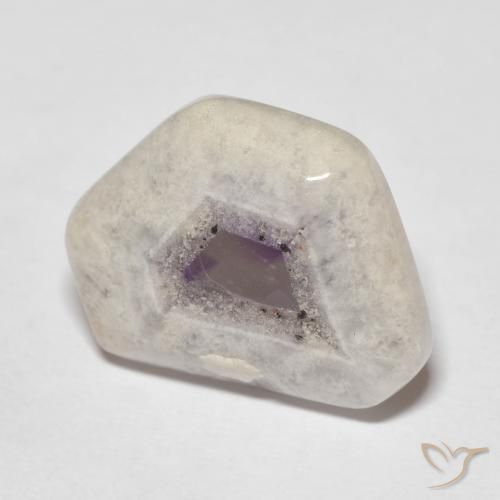 10.53ct Natural Multicolor Rebanada de geoda de amatista, Elegante, Transparente