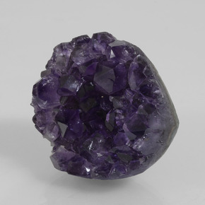 Geoda de amatista Violeta natural de 97.19 ct, Forma elegante, Opaco