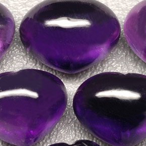 Gemas de amatista violeta natural de  ct, transparente, transparente / translúcido