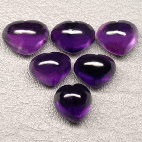 Gemas de amatista violeta natural de  ct, transparente, transparente / translúcido