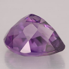 Amatista violeta natural de 7,47 ct, en forma de pera, VS-SI