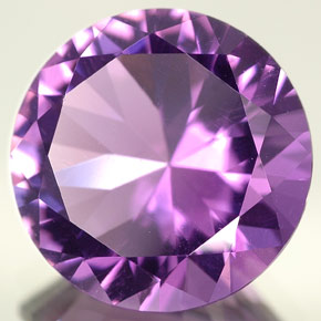Amatista violeta natural de 4,79 ct, corte redondo, VVS-VS