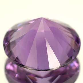 Amatista violeta natural de 4,79 ct, corte redondo, VVS-VS