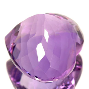 Amatista violeta natural de 12,13 ct, forma de corazón, VVS