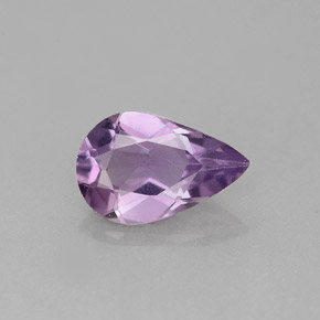 Amatista Violeta natural de 0.96 ct, En forma de pera, VVS-VS
