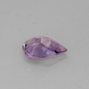 Amatista Violeta natural de 0.96 ct, En forma de pera, VVS-VS