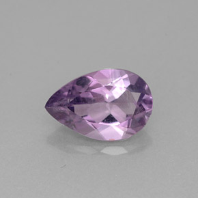 Amatista violeta natural de 1,16 ct, en forma de pera, VS