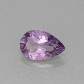 Amatista violeta natural de 1,16 ct, en forma de pera, VS