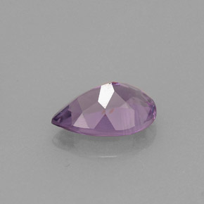 Amatista violeta natural de 1,16 ct, en forma de pera, VS