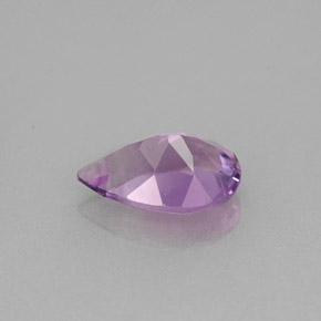 Amatista violeta natural de 1,13 ct, en forma de pera, VS