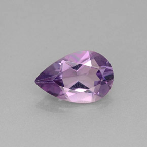 Amatista violeta natural de 1,04 ct, en forma de pera, VS