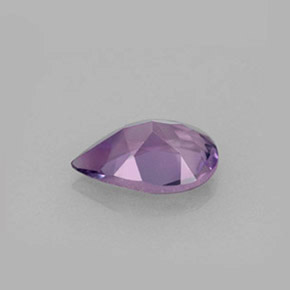 Amatista violeta natural de 1,04 ct, en forma de pera, VS